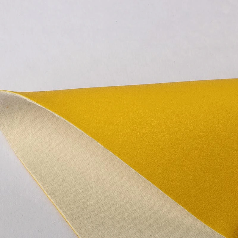 Embossed pvc synthetic leather for handbag usage with brush backing