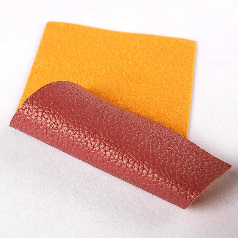 Manufacturer PVC Synthetic Artificial Leather with lychee embossed popular use for handbags