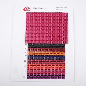 pvc synthetic leather faux leather for ladies bags with brush backing