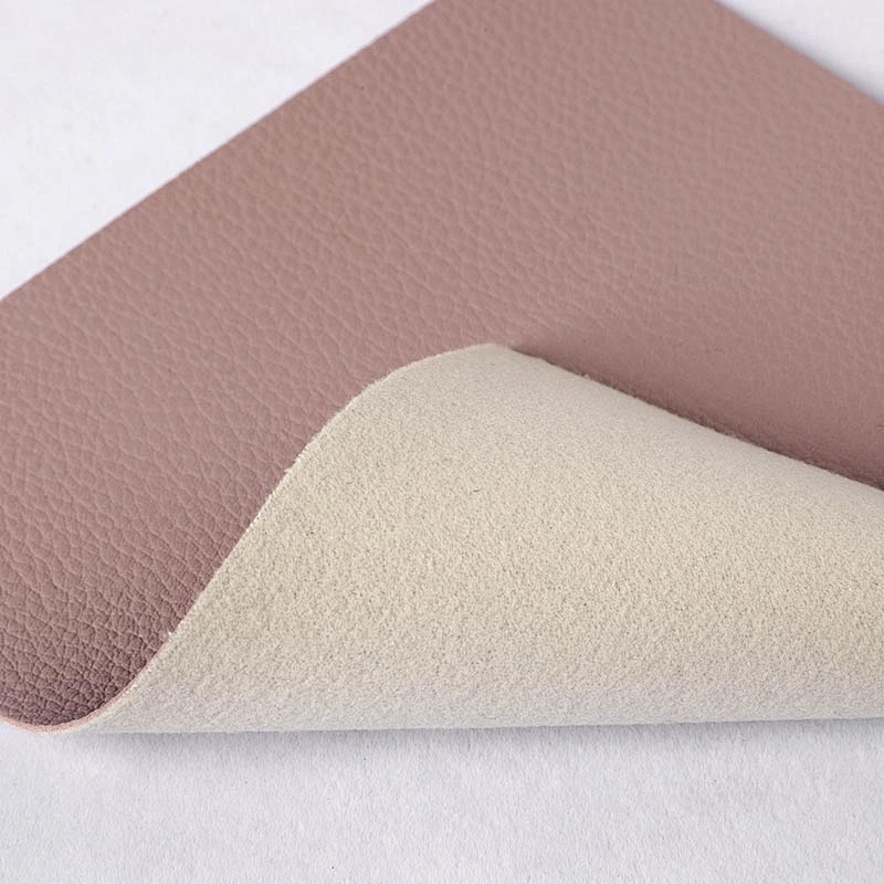 pvc artificial leather for woman handbags leather with lychee embossed