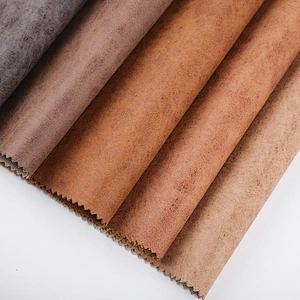 100% pu synthetic leather for shoes and cloth usage with glitter with flocking material