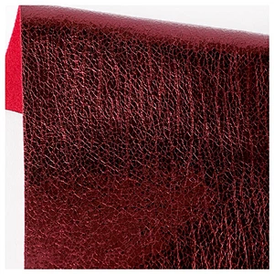 lychee pattern pvc leather for handbag usage very good sell with Colored Imitation Cotton Backing