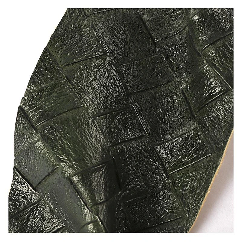 PVC synthetic woven pattern for handbag usage very good sell to India market with cheapest price