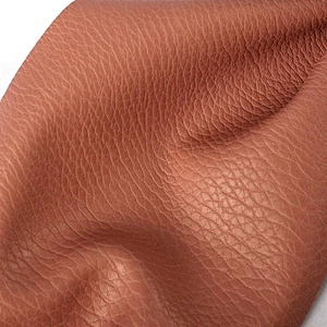 High quality grain PVC vinyl fabric faux leather with lychee embossed popular use for woman handbags