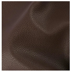 pvc synthetic leather handbags leather with lychee emboss with brush backing