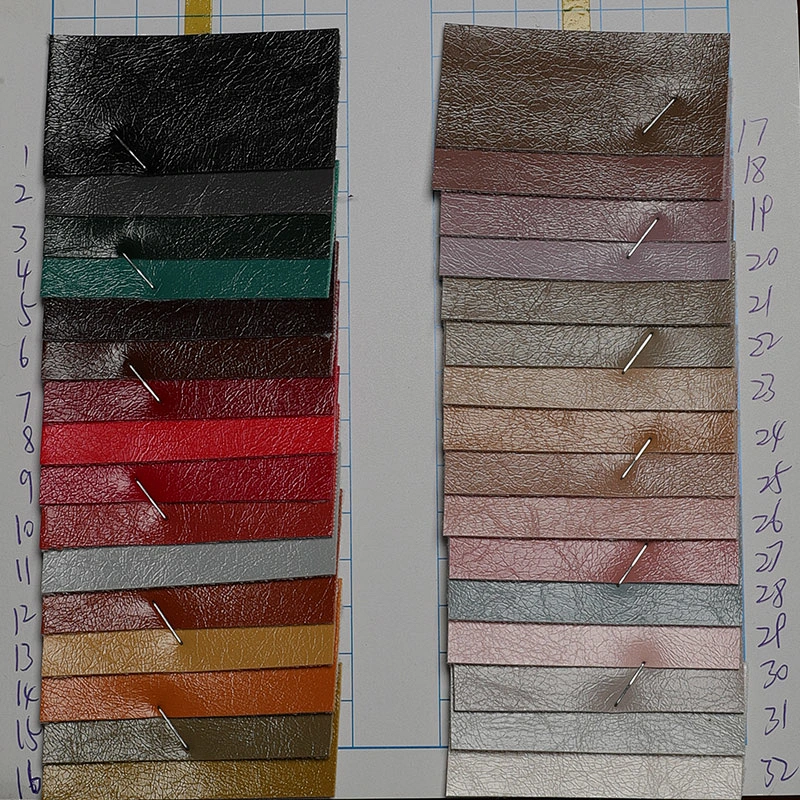 pvc imitation leather high light  faux leather for handbag design made in china