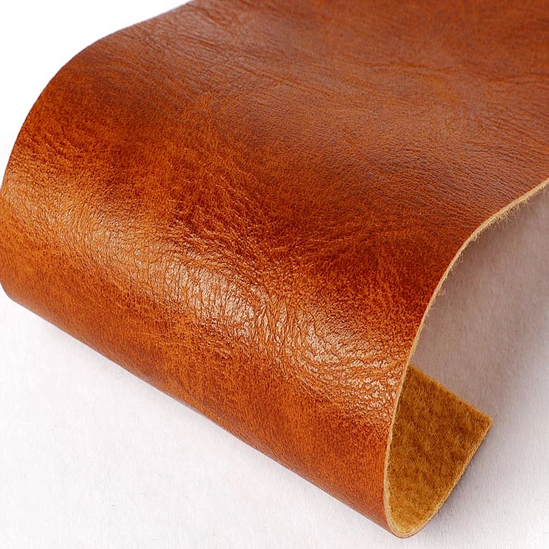 PVC embossed leather bags making material with brush backing