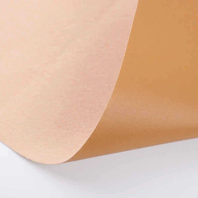 Embossed pig skin PU leather for shoes lining use Non-woven backing shoes lining material with cheaper price