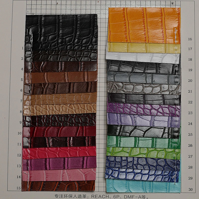 Animal Pattern Embossed Leather of Pvc Synthetic Leather for women handbag usage
