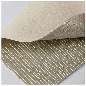 pvc artificial leather artificial leather for handbag with brush backing