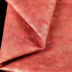 pvc artificial leather printed leather fabric for handbags usage with imitation cotton