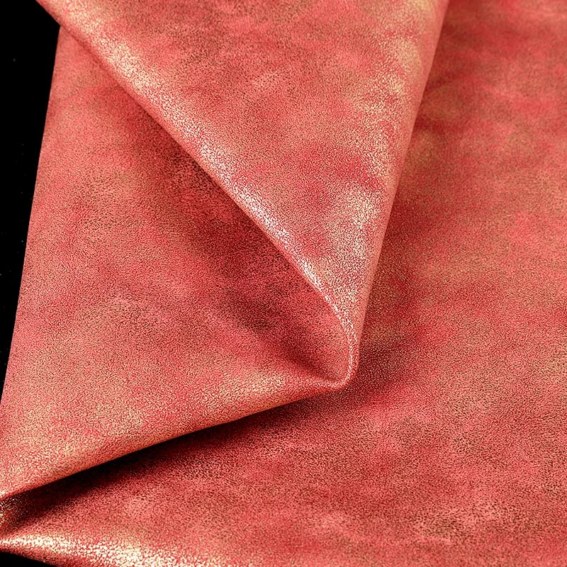 pvc artificial leather printed leather fabric for handbags usage with imitation cotton