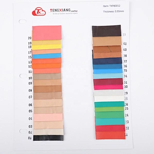 Embossed pig skin PU leather for shoes lining use Non-woven backing shoes lining material with cheaper price