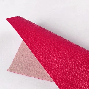 PVC synthetic leather with lychee embossed popular use for furniture