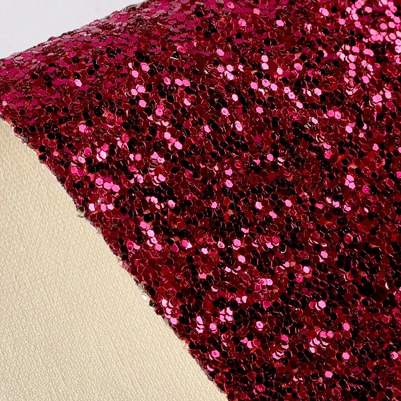 PVC leather glitter leatherette with shining and glitter surface