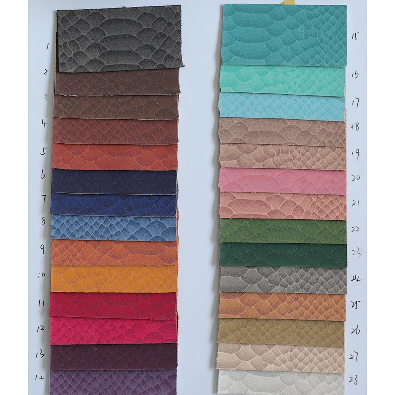 high quality pvc artificial leather with imitation cotton for handbag leather material