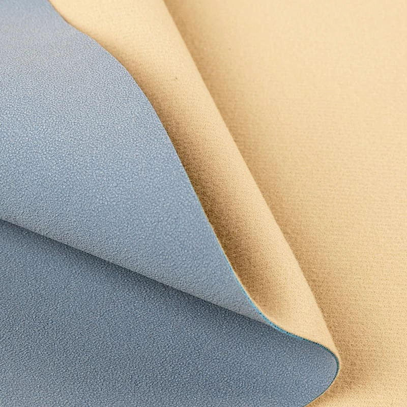 high quality embossing pvc leather with brush backing for bag leather fabric