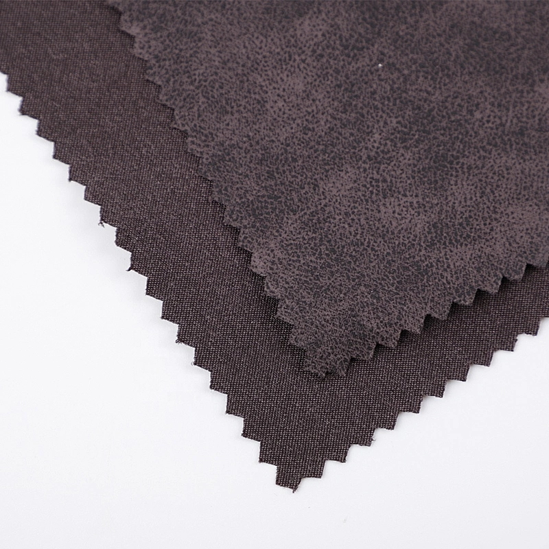 High quality china supplier pu leather for making shoes glitter with flocking material