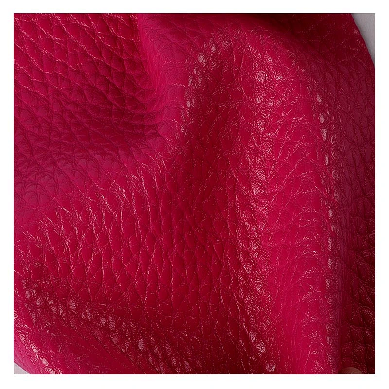 PVC synthetic leather with lychee embossed popular use for furniture