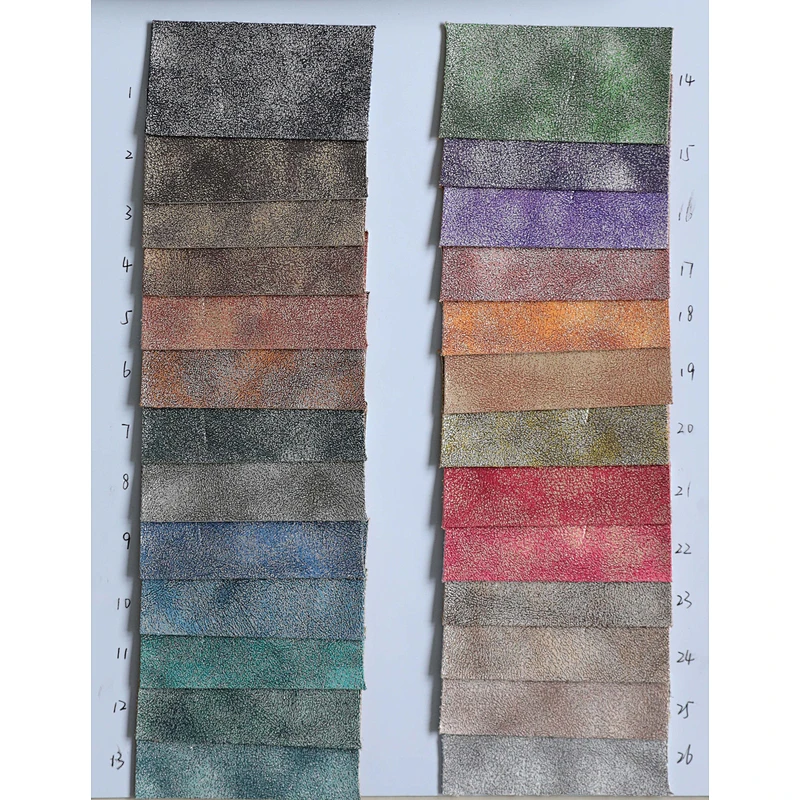 pvc artificial leather printed leather fabric for handbags usage with imitation cotton