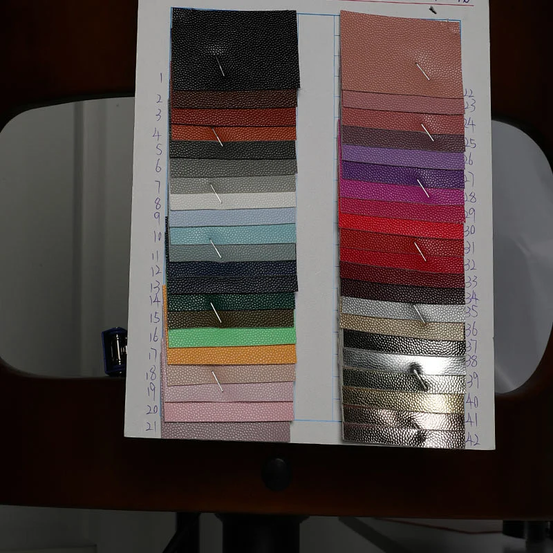 pvc leather new colorful artificial leather for handbag hot supply competitive design