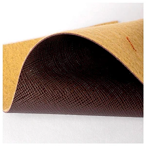 High quality PVC synthetic leather with cross pattern for ladies handbags use