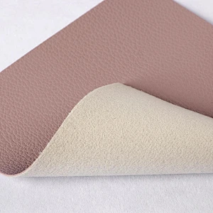 pvc artificial leather for woman handbags leather with lychee embossed