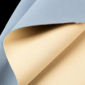 high quality embossing pvc leather with brush backing for bag leather fabric