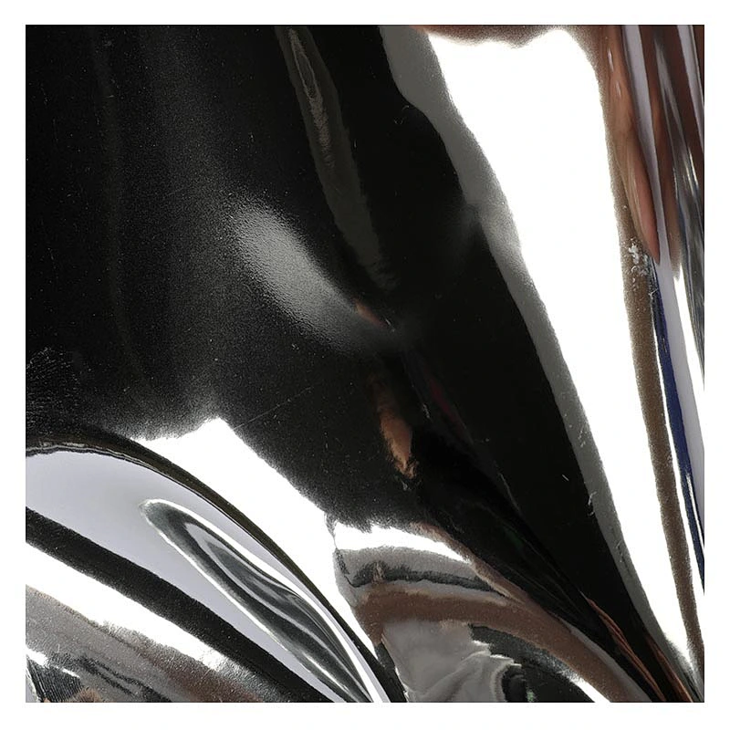 Glossy TPU leather with many kinds of  color for shoes upper usage Mirror Pattern TPU Artificial Shoe Leather