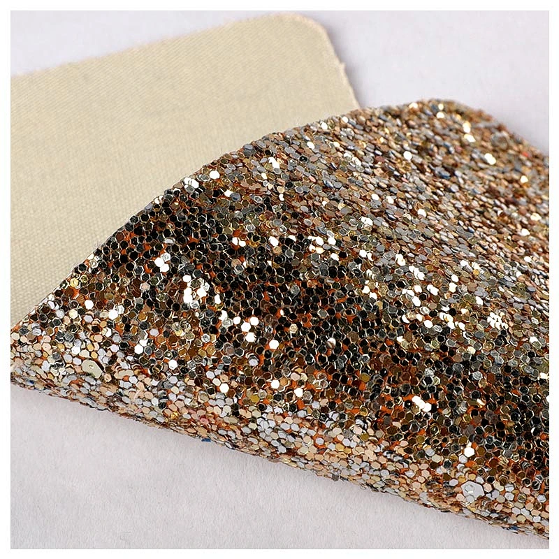 PVC leather glitter leather PVC glitter vinyl fabric for fashion bag