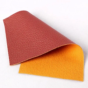 Manufacturer PVC Synthetic Artificial Leather with lychee embossed popular use for handbags