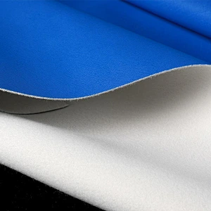 PVC artificial leather for ladies handbags usage with brushing backing
