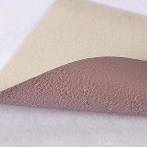pvc artificial leather for woman handbags leather with lychee embossed