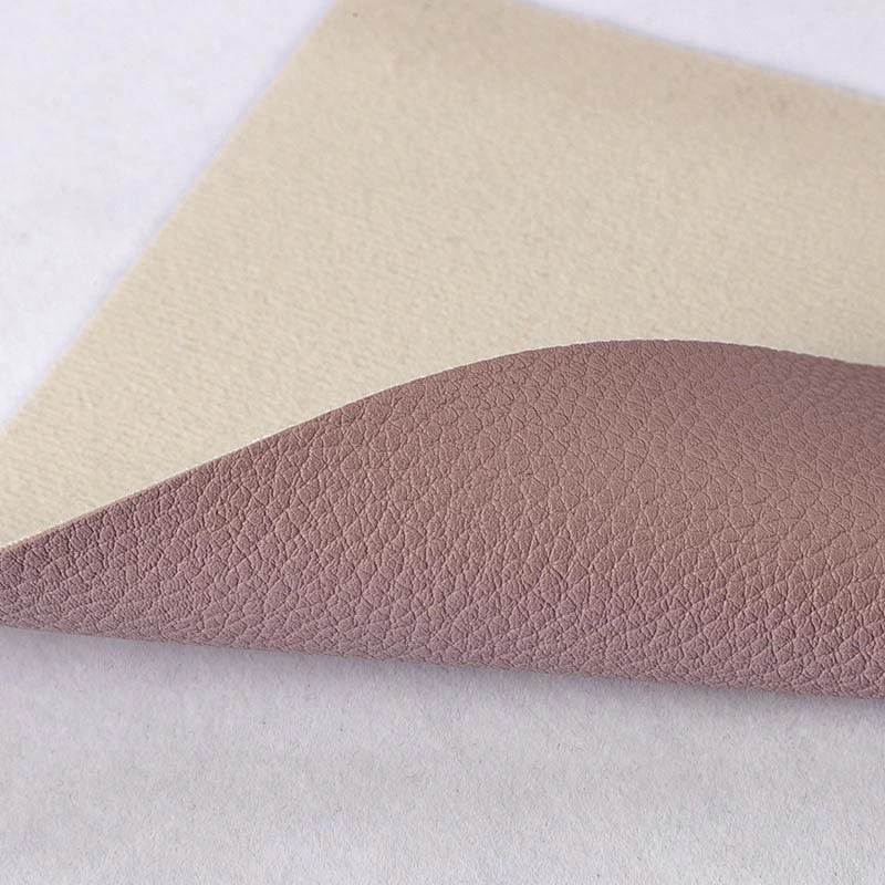 pvc artificial leather for woman handbags leather with lychee embossed