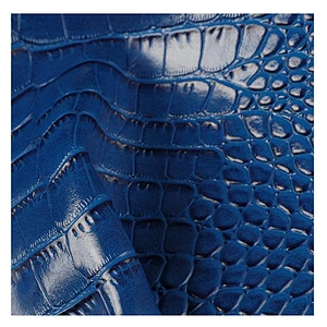100% pu material leather with crocodile emboss crocodile skin for handbag