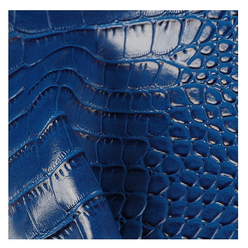 100% pu material leather with crocodile emboss crocodile skin for handbag