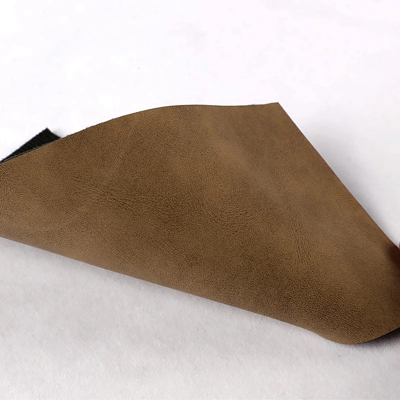 Sheep PU leather material with imitation cotton backing  use for handbag