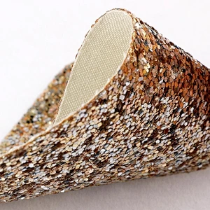 PVC leather glitter leather PVC glitter vinyl fabric for fashion bag