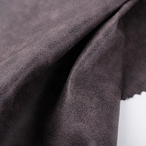 High quality china supplier pu leather for making shoes glitter with flocking material