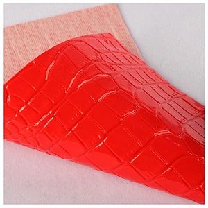 pvc leather artifical handbags leather with animal emboss designs fashion bag handbag leather bag