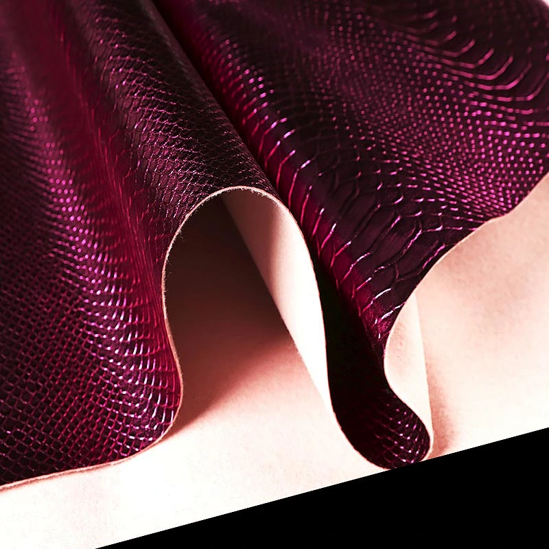 pvc synthetic leather with crocodile embossed shining surface faux leather ladies bags top grain leather
