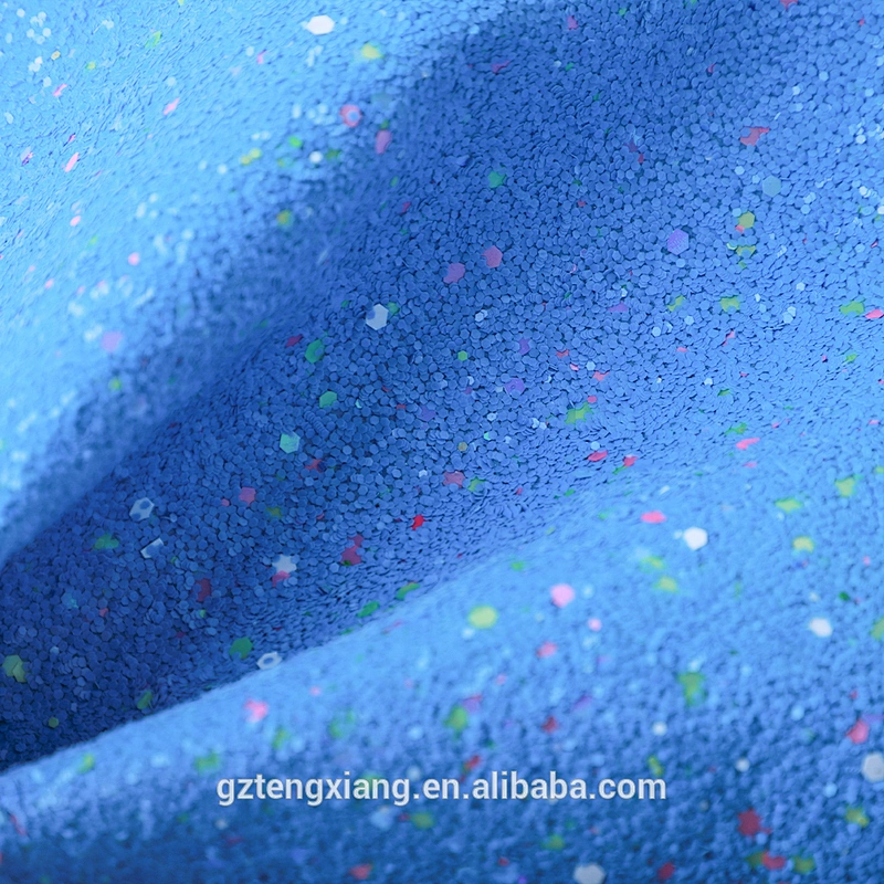 faux leather material glitter fabric for shoes shoes material