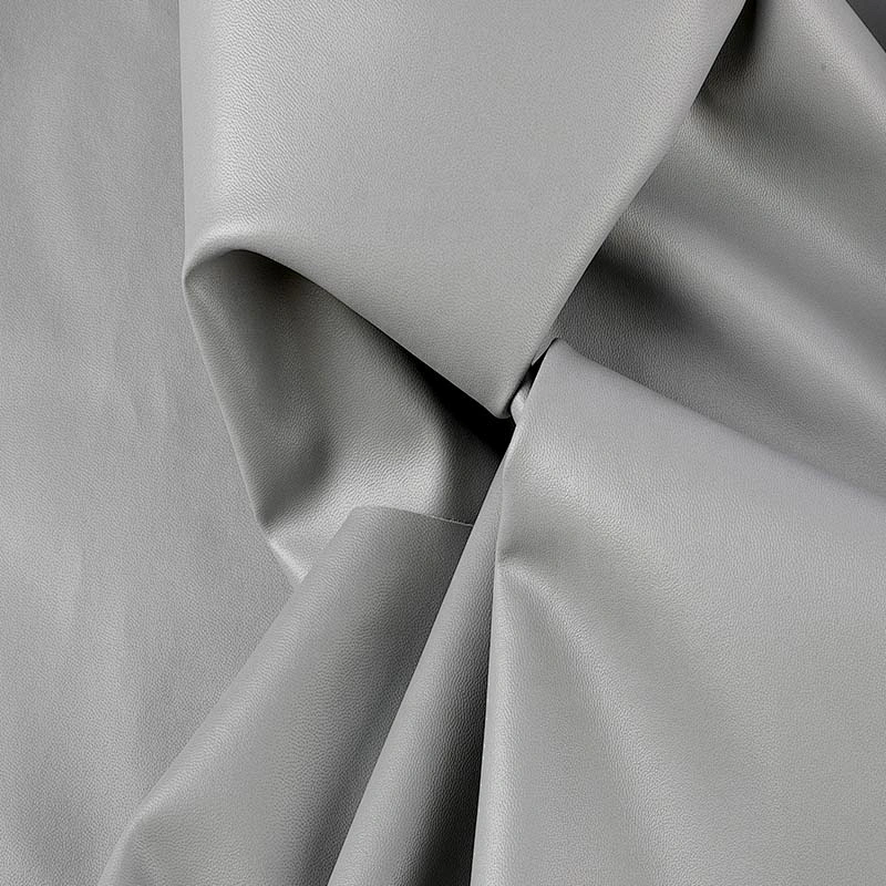 New embossed Fine grain pvc leather for ladies bags with brush backing