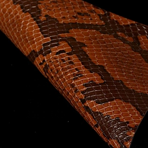 pu artificial handbags leather with animal emboss for bags