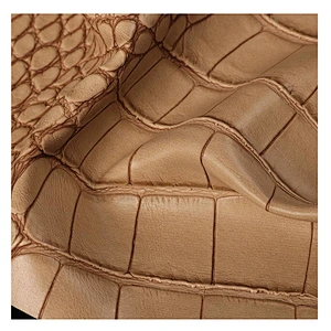 Animal skin leather upholstery for handbag leather supplier in China of pu synthetic leather