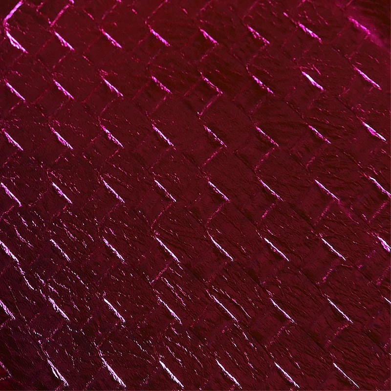 PVC embossed leather bags making material with brushing fabric