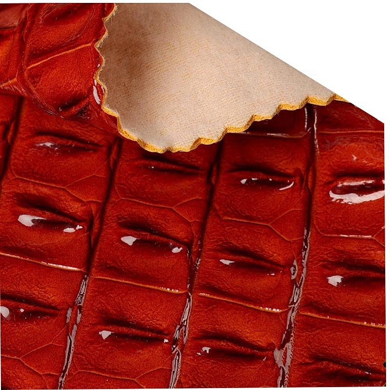 Pvc Crocodile leatherette for handbags Upholstery Leather with Crocodile emboss