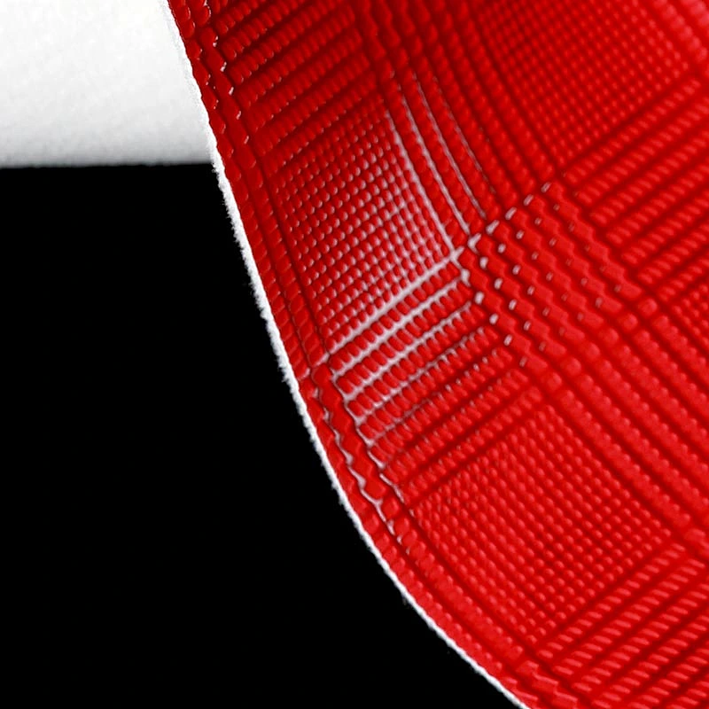 1.0mm Thick Pu Leather with Colored Imitation Cotton Backing for bags