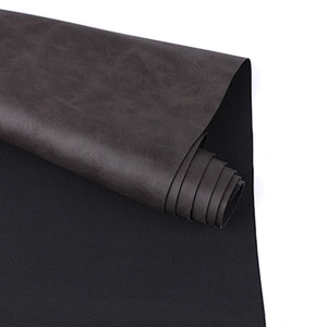 pu polyurethane faux leather fabric for shoes upper material real skin feeling vintage printing