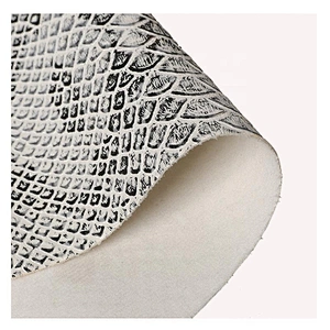 natural animal leather embossed PU leather for bag producing vegan leather